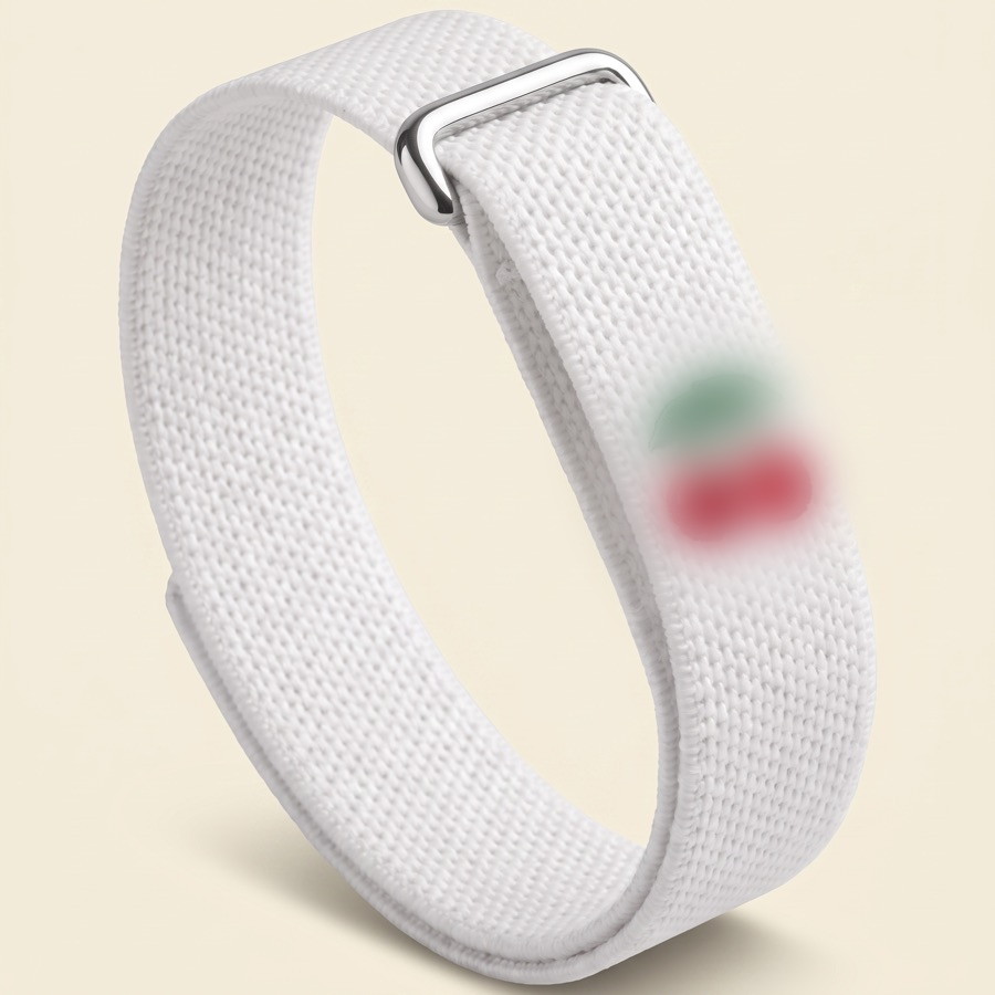 MONTCOURT The Cherry — band in white with silver hardware